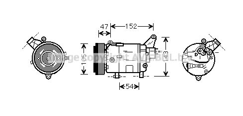 AVA QUALITY COOLING Компрессор, кондиционер BWK076